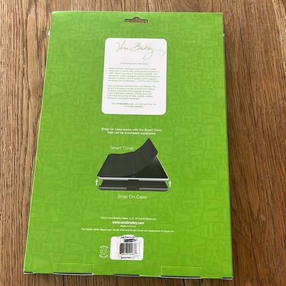 NWT Vera Bradley Indigo Pop Snap-On Case for Ipad - Picture 4 of 4